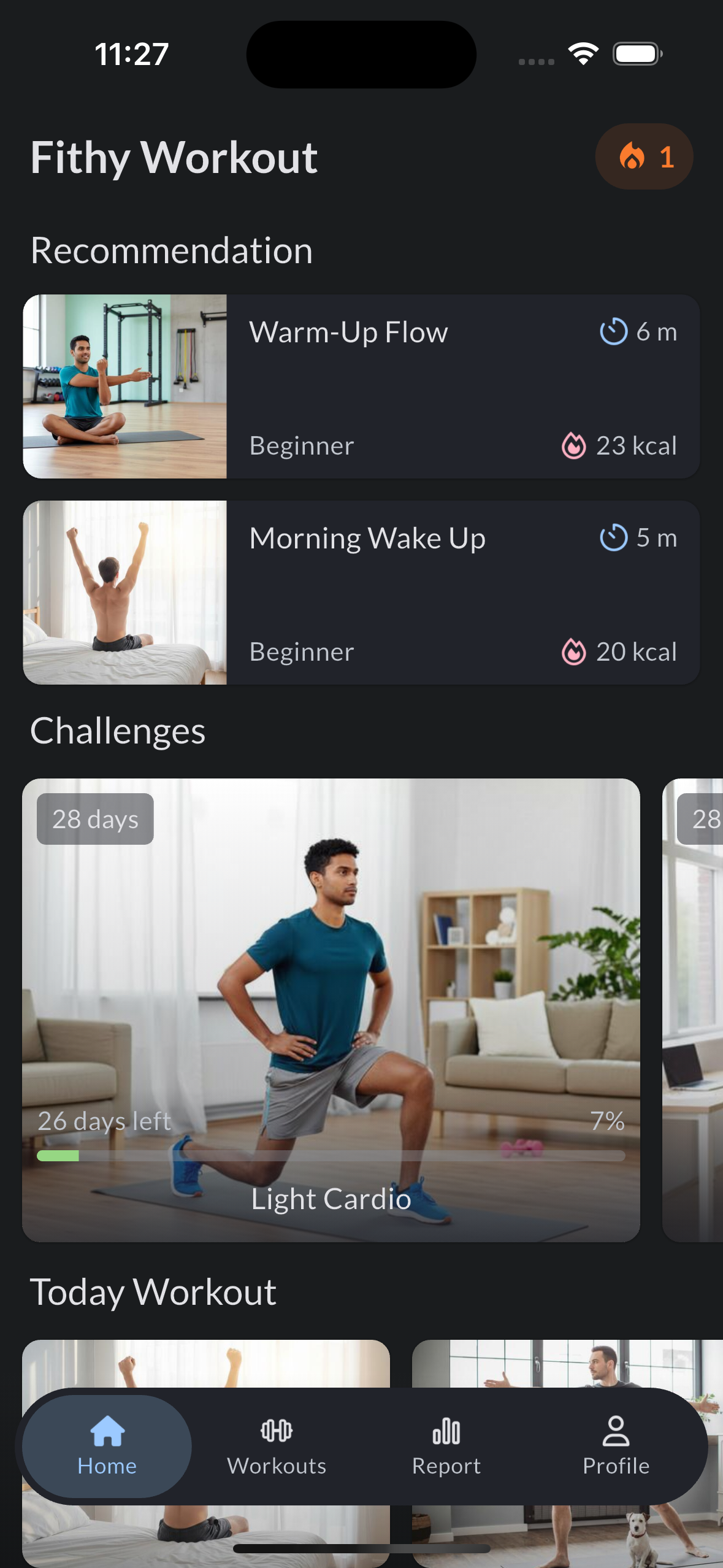 Fithy Workout app preview